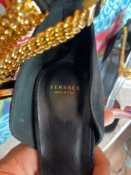 Versace Signature Ankle Strap Sandles