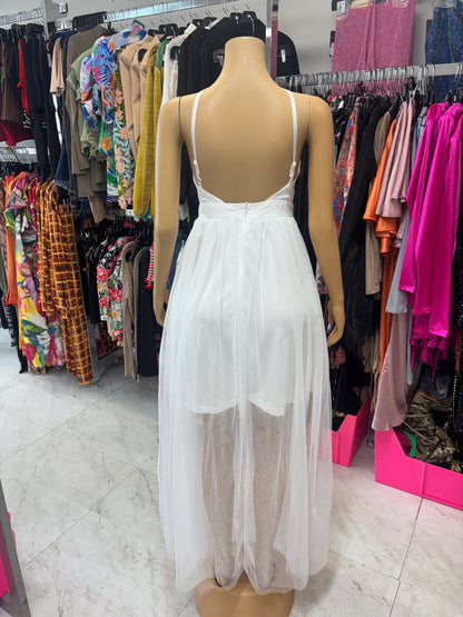 White Sheer Maxi Dress
