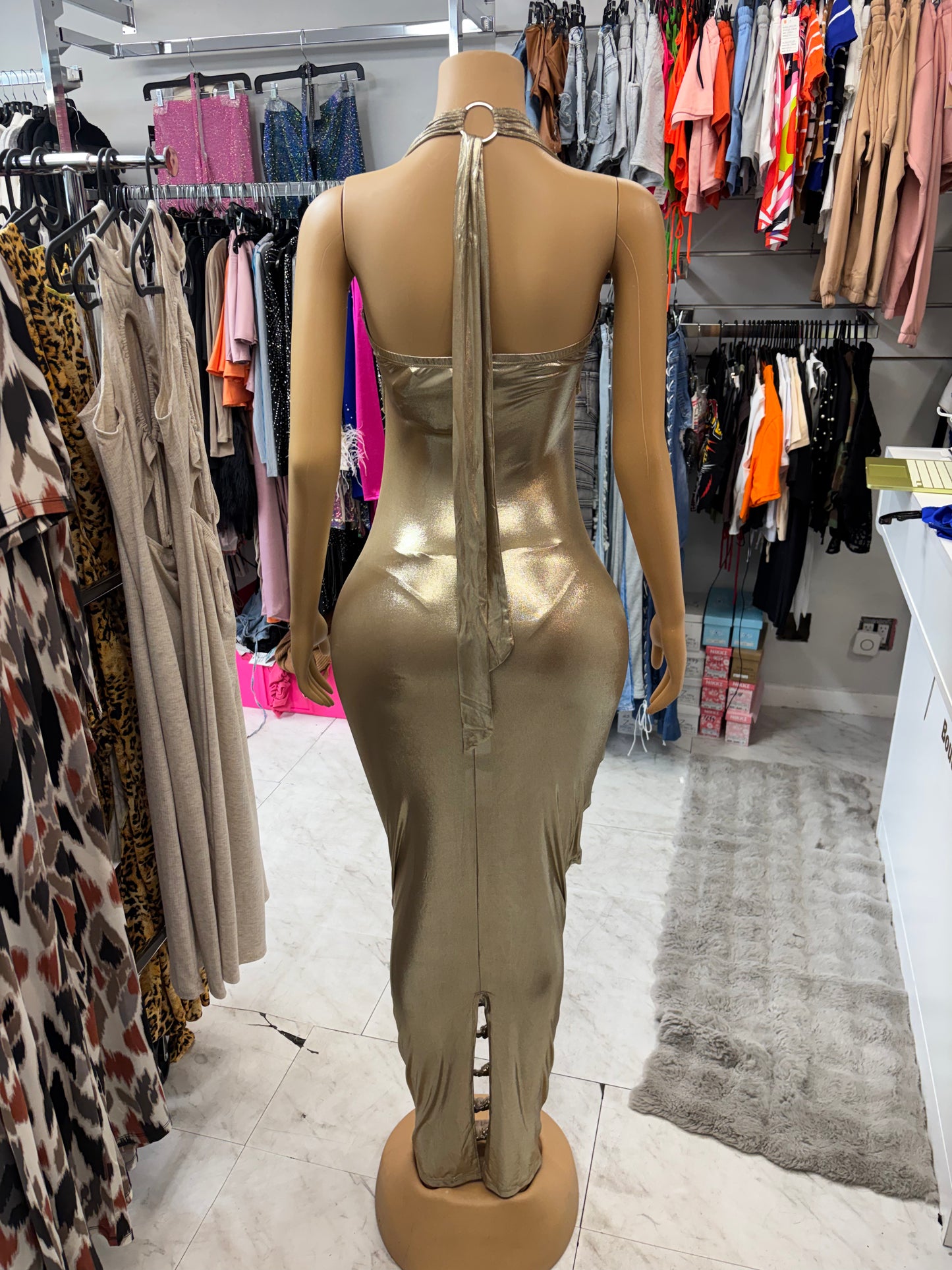 Gold Metalic Dress