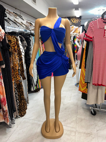 Royal Blue Two-Piece Set