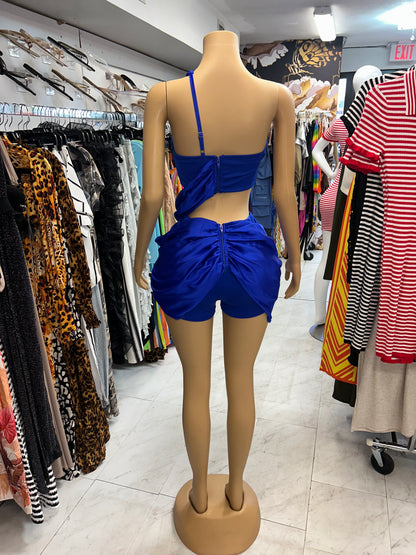 Royal Blue Two-Piece Set