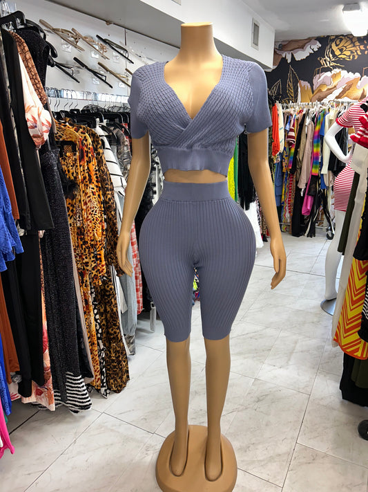 Lexy Crop Capri Set