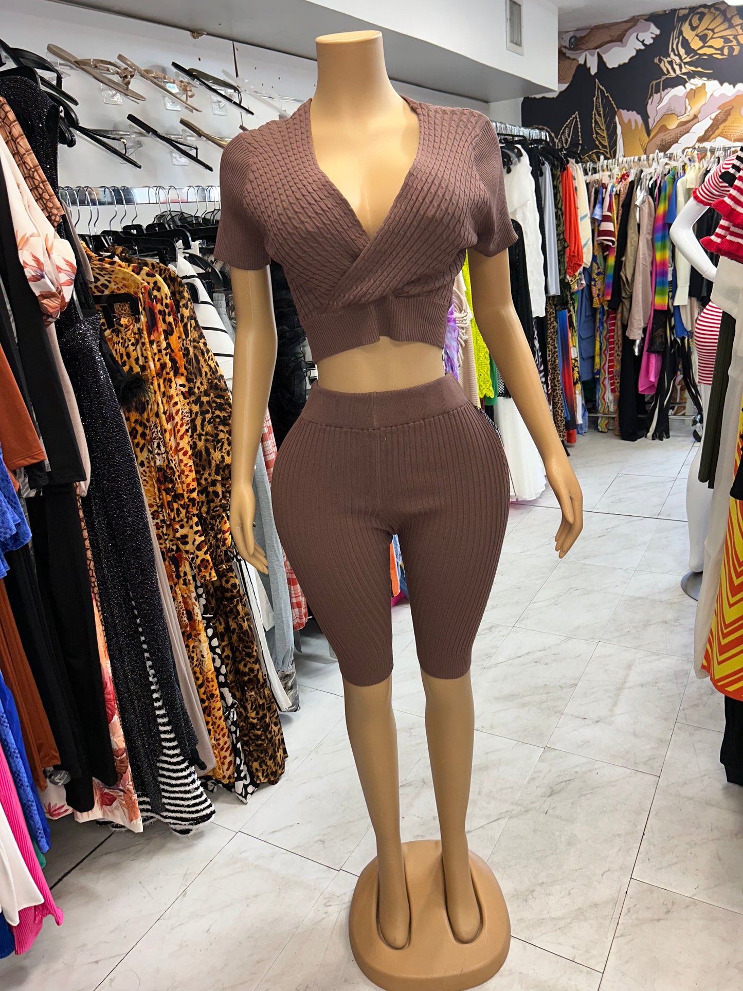 Crop Capri Set