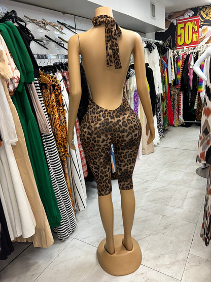 Leapord Capri Bodysuit