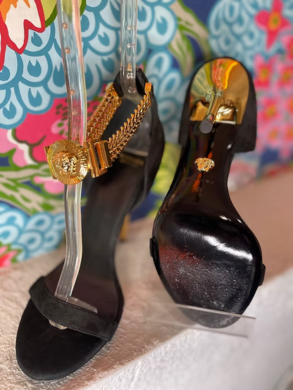 Versace Signature Ankle Strap Sandles