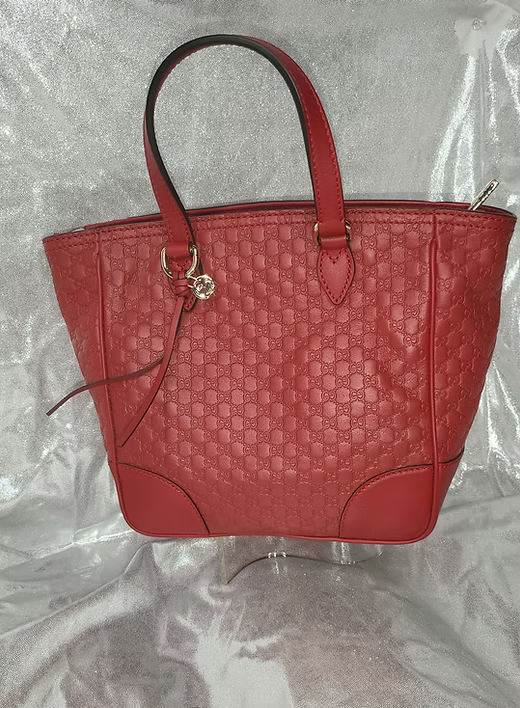 Gucci Microguccissima Small Bree Tote Red