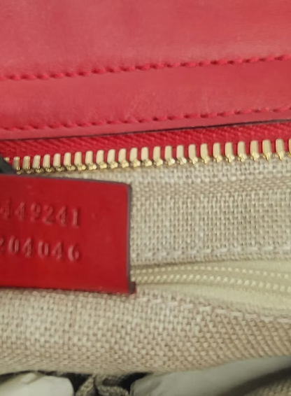 Gucci Microguccissima Small Bree Tote Red