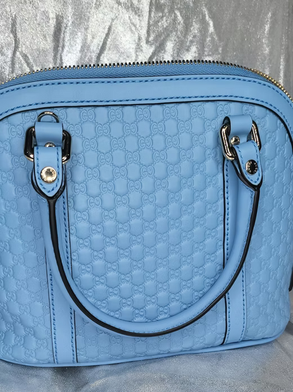 Gucci Microguccissima Mini Dome Light Blue