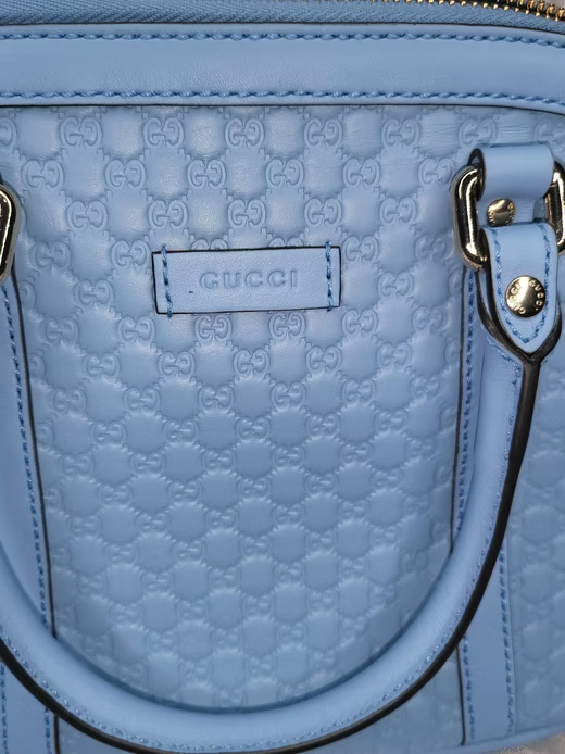 Gucci Microguccissima Mini Dome Light Blue