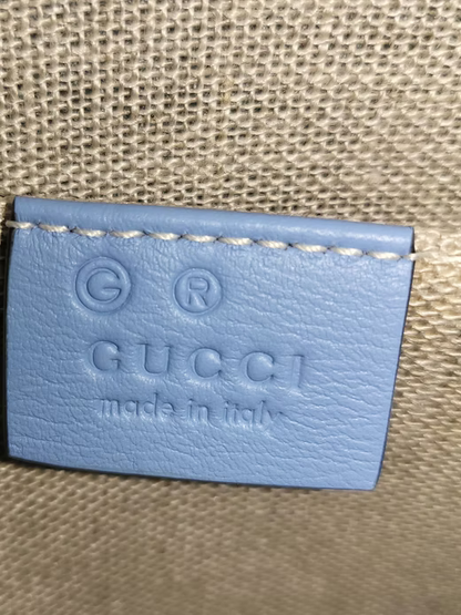Gucci Microguccissima Mini Dome Light Blue